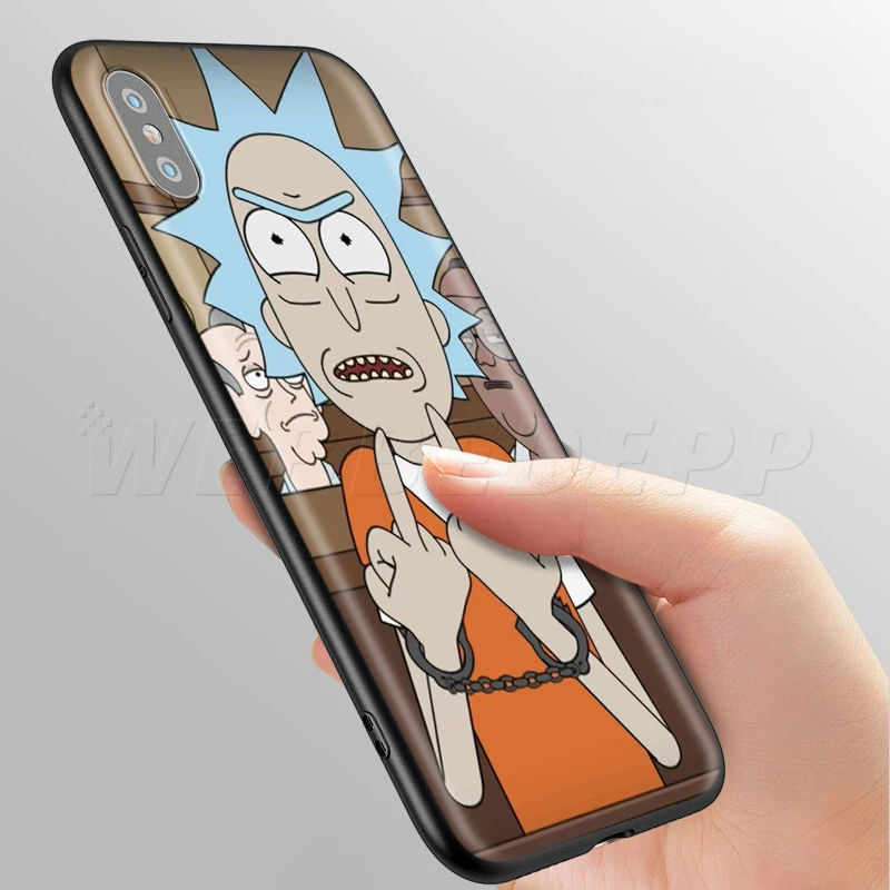 Чехол Webbedepp Ricky Morty Art для Apple iPhone 11 Pro XS Max XR X 8 7 6 6S Plus 5 5S SE