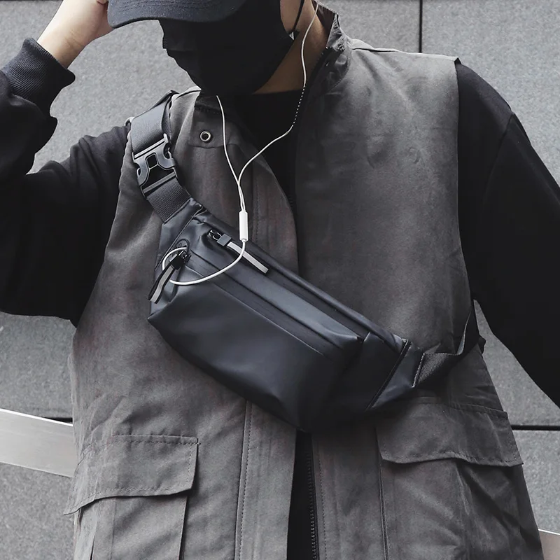 

2021 Fashion Trend Men's Chest Shoulder bags High quality waterproof Oxford Chest bag Male Messenger bags Outdoor Waist bag New