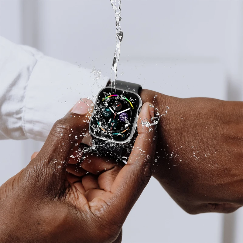 Водонепроницаемый чехол для Apple Watch 7/6/5/4/3/2/1/SE часов с прямым краем