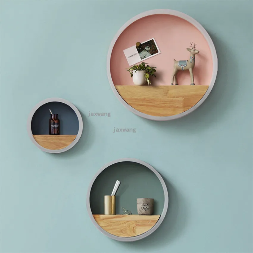 Круглые светодиодные Настенные светильники в скандинавском стиле Macaron