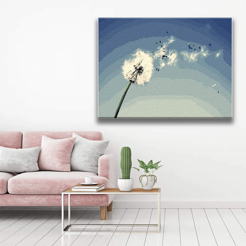 Картины маслом &quotсделай сам&quot по номерам Сказочная девушка пейзаж Раскраска