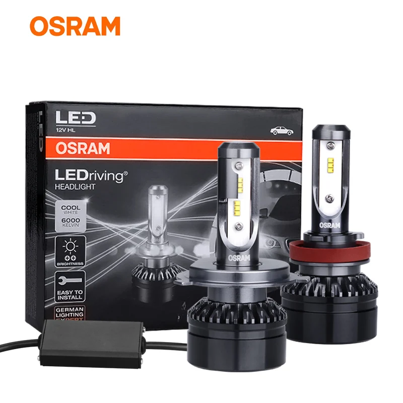 Лампа Ксеноновая OSRAM 2X турбо светодиодный головной светильник H7 H11 H1 9012 HIR2 9005 9006 HB4 HB3 H4 светодиодный высокий низкий Тип H16 светодиодный Противотуманные огни H8 6000K белый светильник