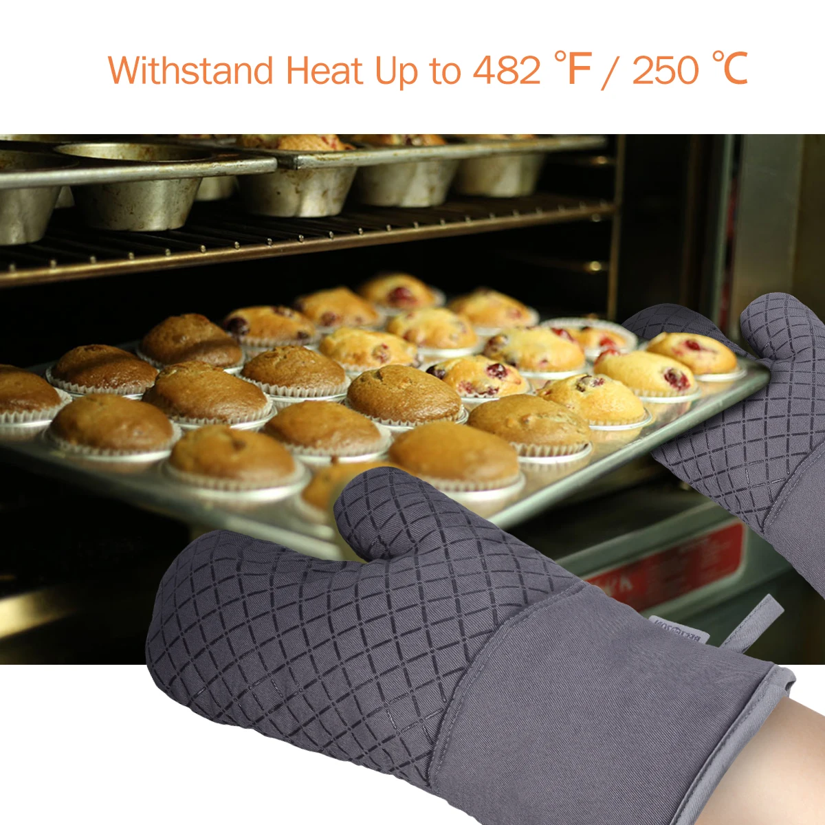 

2pcs Oven Mitt Heat Resistant Pot Holder Pad Protective Oven Gloves The Goods For Kitchen Gadgets Party New Year Xmas Gift
