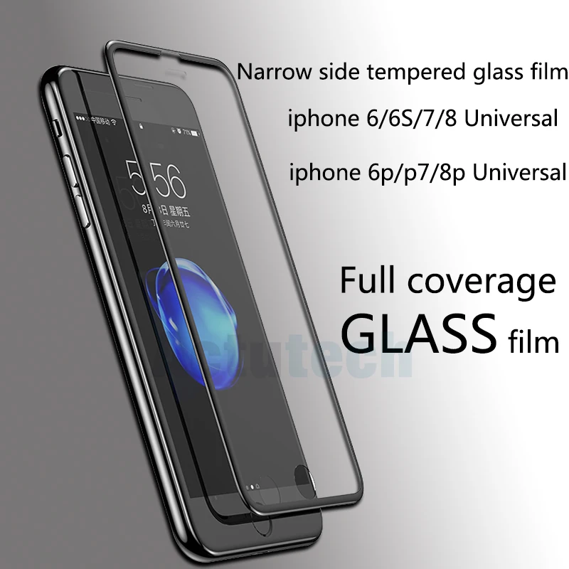 

9H HD full coverage tempered glass for iphone 7 8 6s plus glass iphone 7 8 screen protector for iphone 6 plus 7 plus glass film