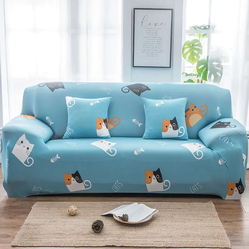 

Новый универсальный чехол для дивана в скандинавском стиле с принтом в виде эластичных листьев, шезлонг, чехол для одноместного и двухместн...