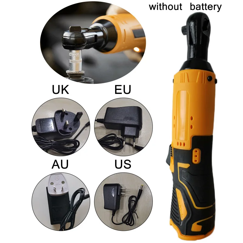 Беспроводной электрический ключ с трещоткой 12V литий ионный зарядным