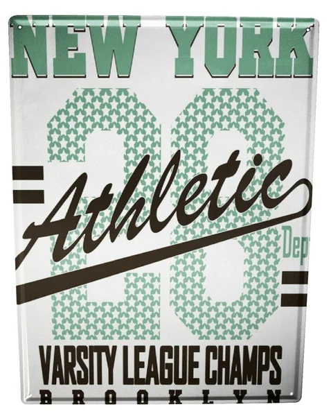 

Tin Sign Nostalgic New York Athletic Coffee Bar Decoration Home Decor