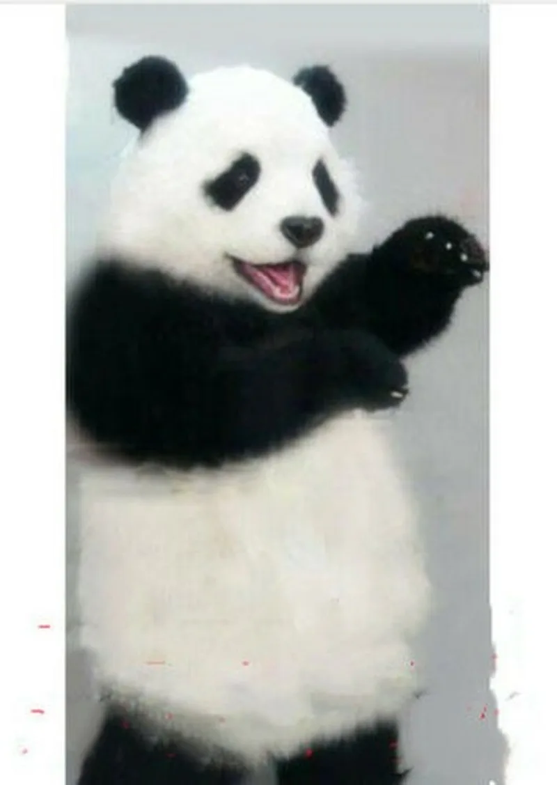 New Cute Panda Bear Fursuit Furry Mascot Costume Cosplay Outfits Clothing Advertising Halloween Adult Size Child Birthday Party