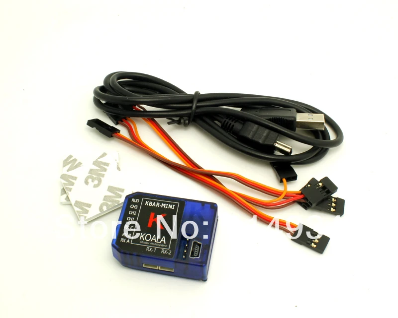 Синяя KBAR стабильная 3-осевая Гироскопическая система K8 Flybarless для Mikado vs VBAR 5.3.4 Rev 5 3