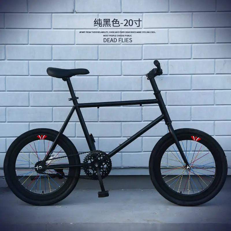 X-Front бренд углеродистая сталь 20 дюймов колеса задние педали тормоза fiets fixie женский дорожный велосипед фиксированная передача детский велосипед - Цвет: black