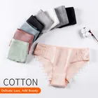 Женские трусики из хлопка с кружевами, удобное женское нижнее белье, сексуальные трусы с низкой посадкой, женское нижнее белье, женские трусы, Прямая поставка