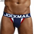 JOCKMAIL, Брендовое Мужское нижнее белье, бандаж, сексуальный хлопок, пэчворк, Джок, ремни, мужские стринги и стринги, cuecas трусики для геев
