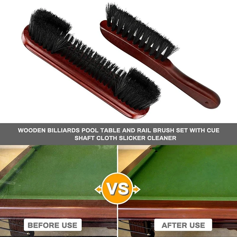 Набор кистей для бильярда комплект из 2 предметов аксессуары угловые щетки