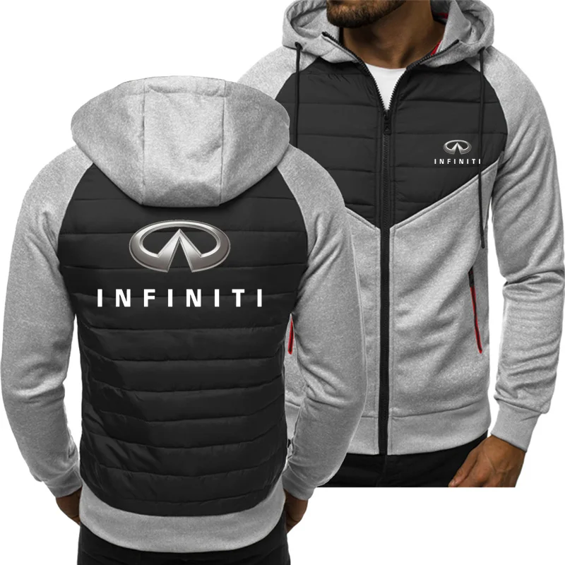 

2021 New Men Hoodies for INFINITI Car Logo Spring Autumn Jacket Casual Sweatshirt Long Sleeve Zipper Hoody