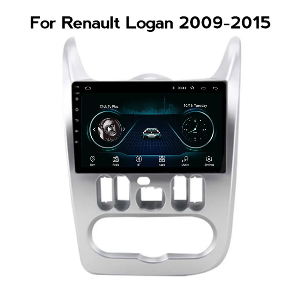 

Автомагнитола мультимедийный видеоплеер для Renault Logan I Sandero Lada Lergus Dacia Duster 2009-2016 GPS-навигация без DVD-плеера