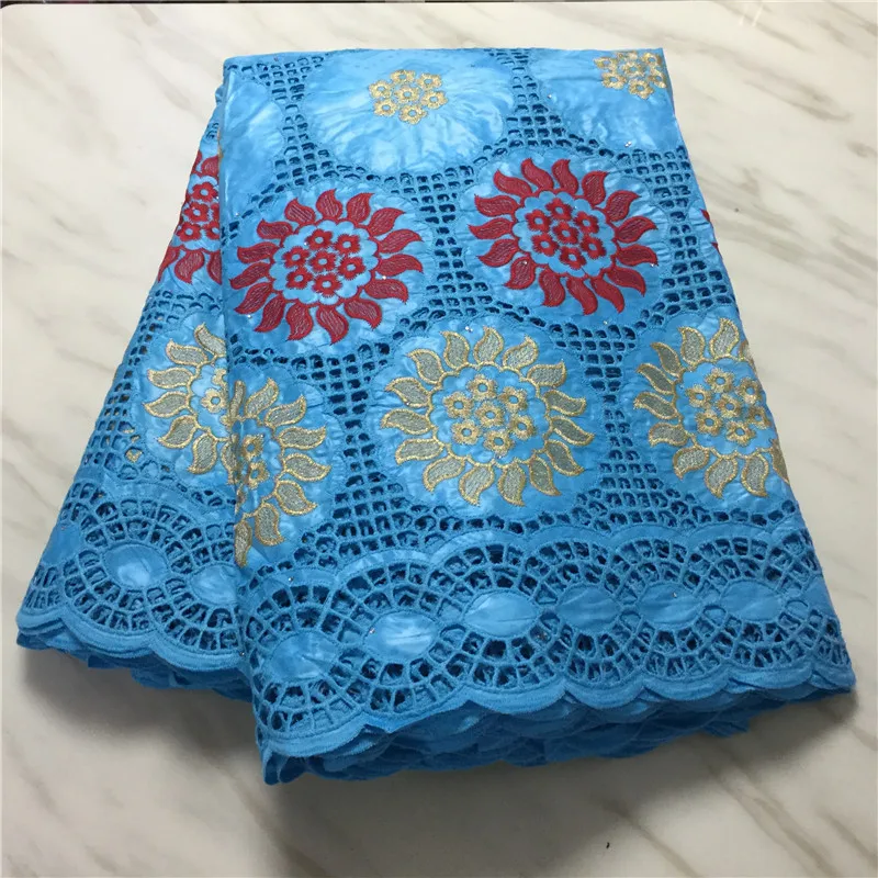 Нигерийский Хлопок Вышитая кружевная ткань 2020 высокое качество кружева Африка