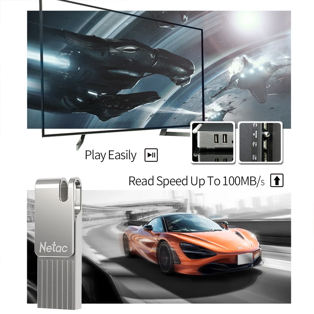 Флеш-накопитель USB Netac 32 Гб 64 128 ГБ | Компьютеры и офис