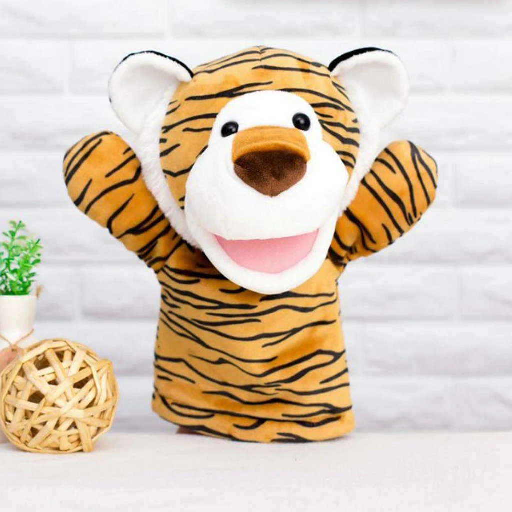 

11'' Hand Puppet Baby Story Time Pretend Plush Dolls Teaching Show Kids Gift