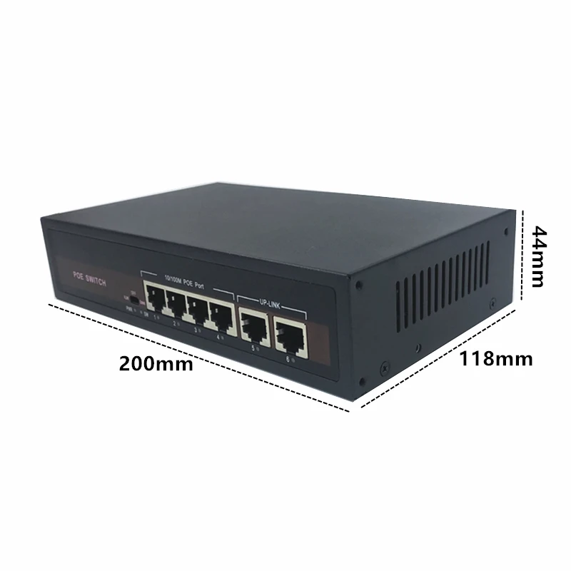 48V Ethernet POE switch with 5/8/16 10/100Mbps Port IEEE 802.3 af/at Suitable for IP camera/Wireless AP/CCTV camera system |