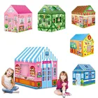 110 см Игровая палатка игрушка розовый Портативный складной для дома и улицы красочный игровой домик Игровая палатка Подарочные игрушки для детей
