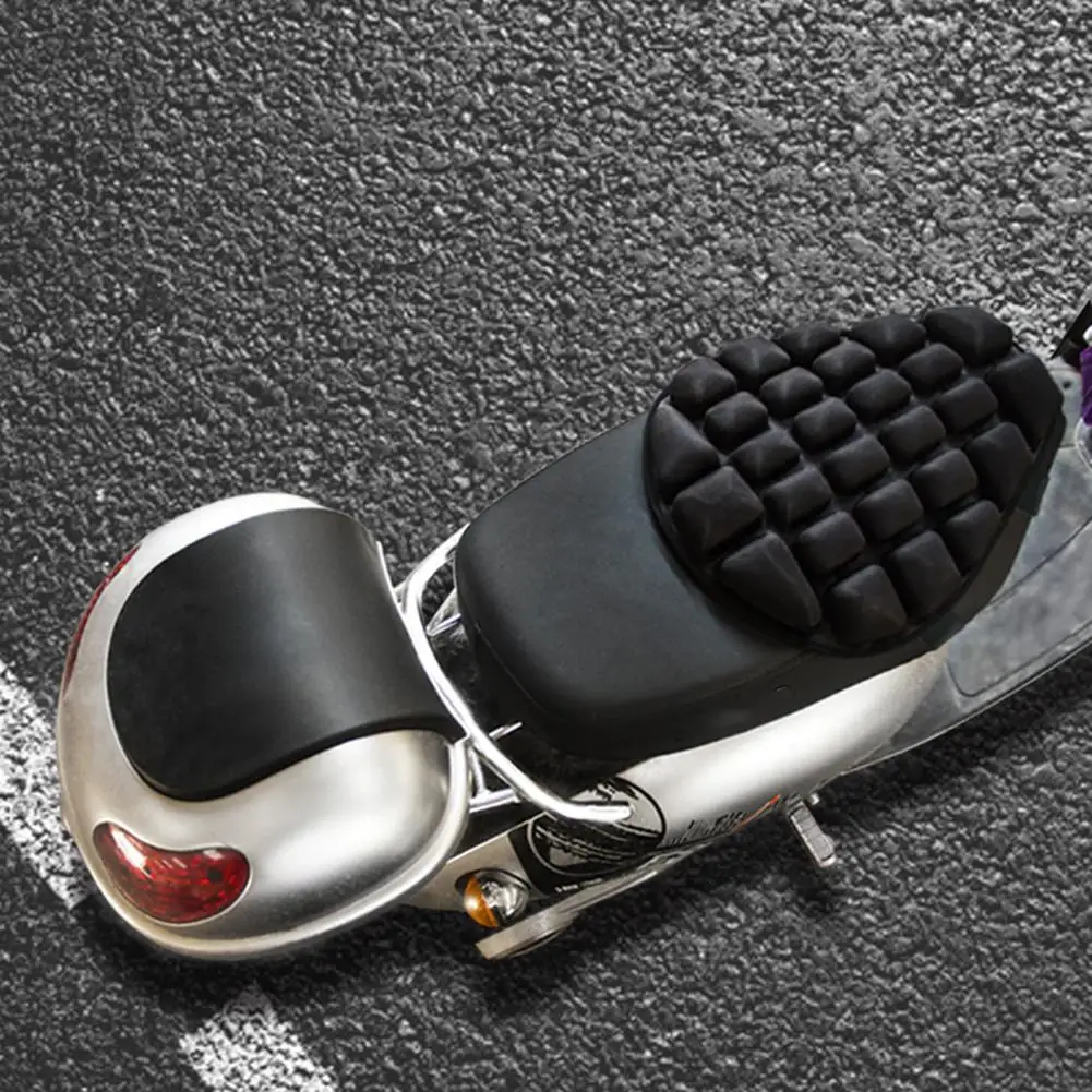 Черная 3D декомпрессионная подушка для сиденья мотоцикла электрическая