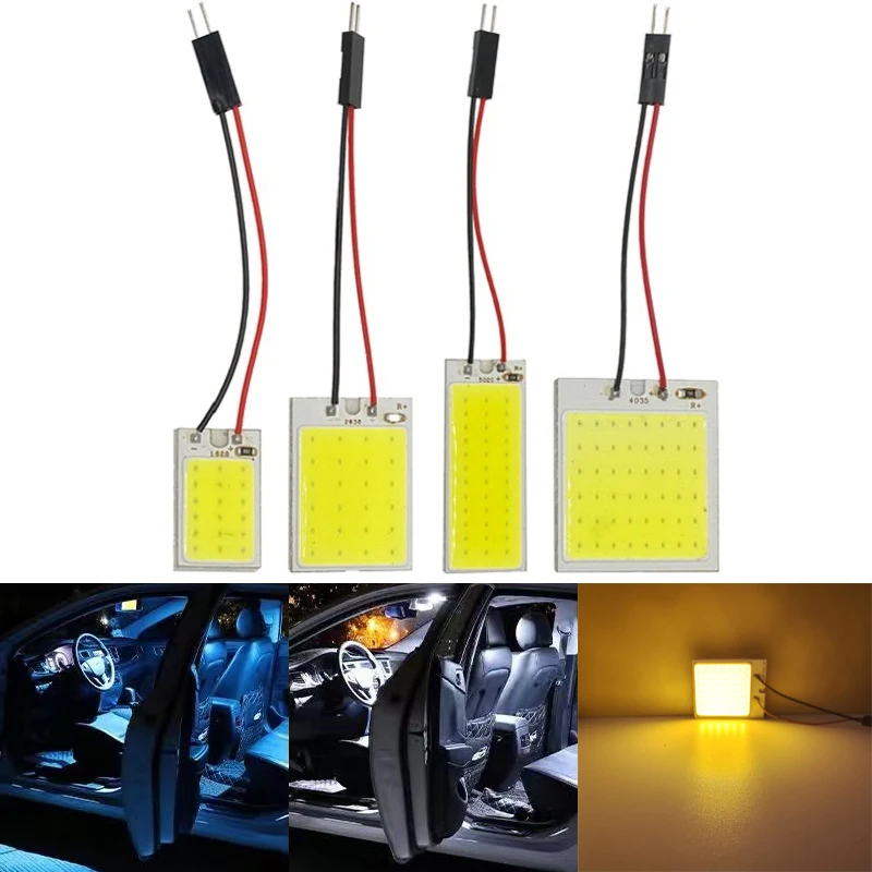 Акция T10 BA9S W5W COB 24SMD 36SMD 48SMD автомобильная светодиодная лампа для чтения салона