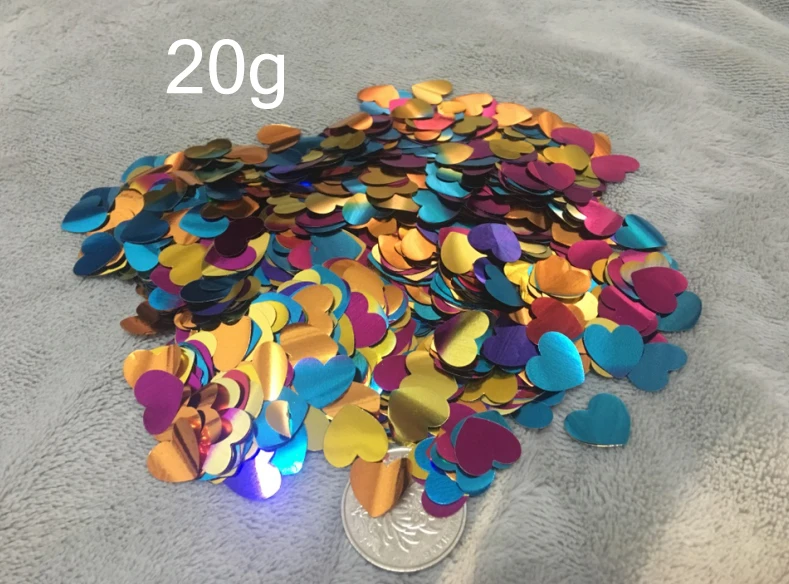 Color heart confetti Светящиеся лампы светодиодный шар с палкой прозрачные шары День рождения Детская игрушка Свадебные украшения 3-й светильник светодиодный шар - Цвет: Color heart confetti