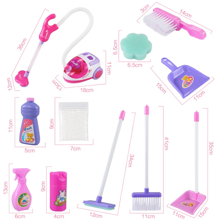 Набор детский для дома инструмент очистки каретки пылесос маленькая бытовая