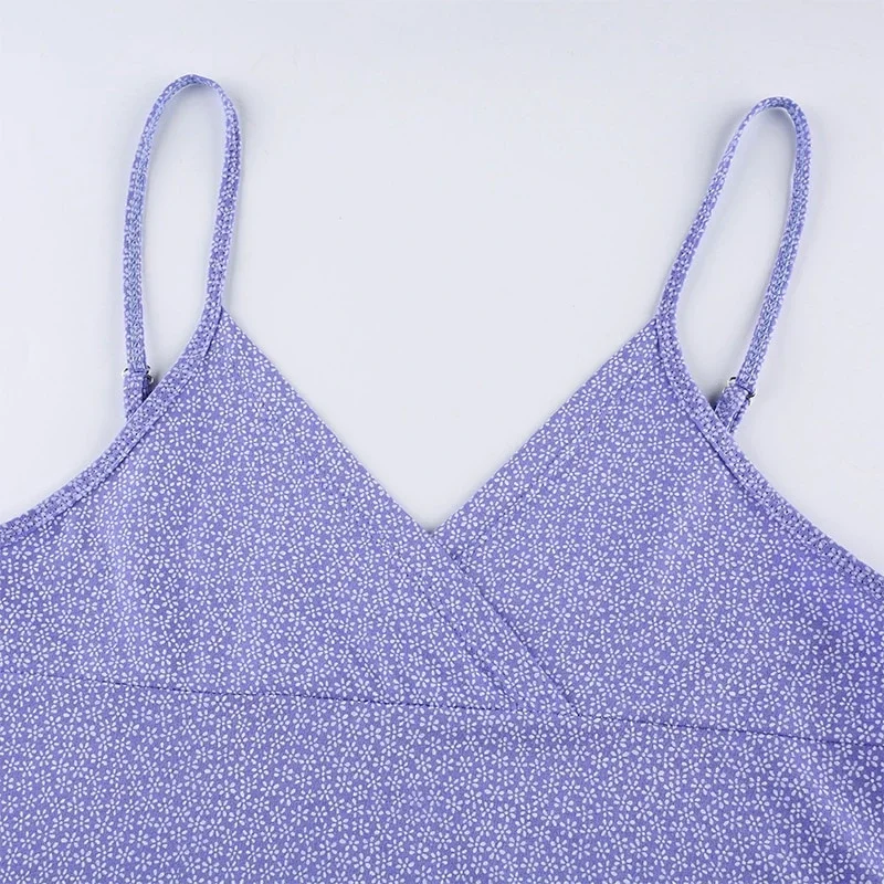 Летнее платье с V-образным вырезом пикантное Клубное открытой спиной | Женская