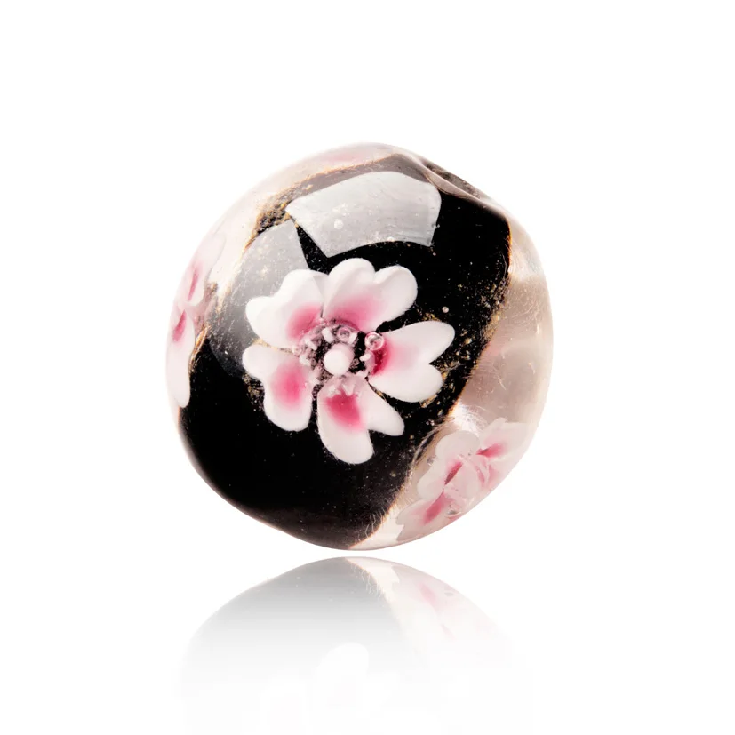 Стеклянные бусины с большим отверстием 2 мм для изготовления ювелирных изделий