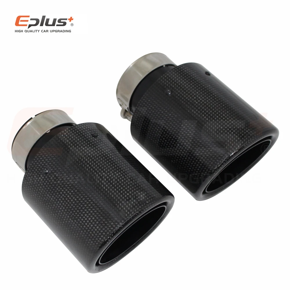 Автомобильная Глянцевая выхлопная система из углеродного волокна глушитель