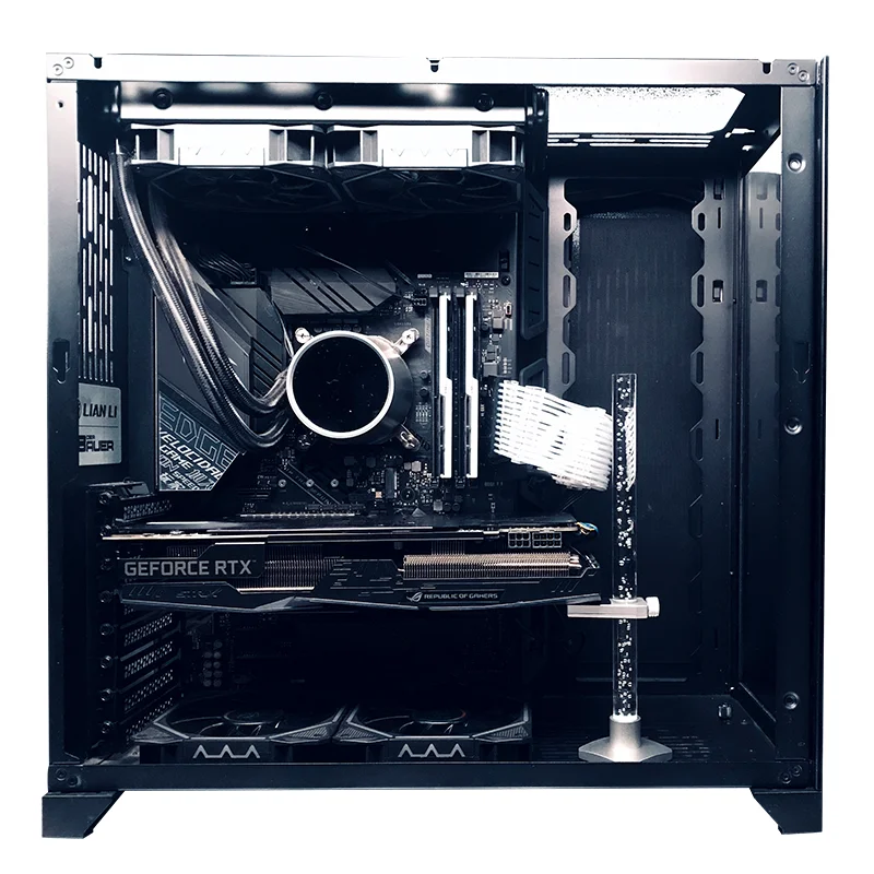 RGB Графический держатель для карт алюминиевый сплав вертикальный разъем кристалл холодное освещение опорная рама