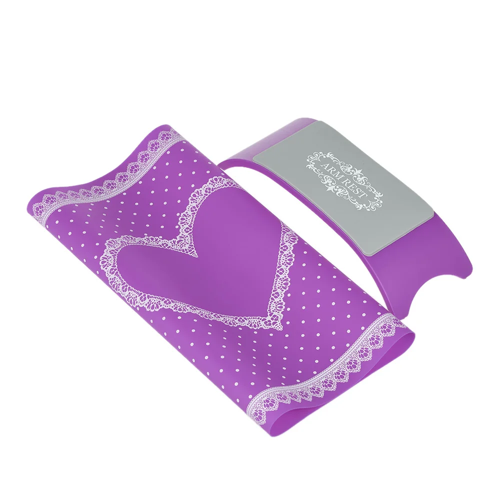 1 Набор моющаяся силиконовая подушка для рук и складной настольный коврик ногтей