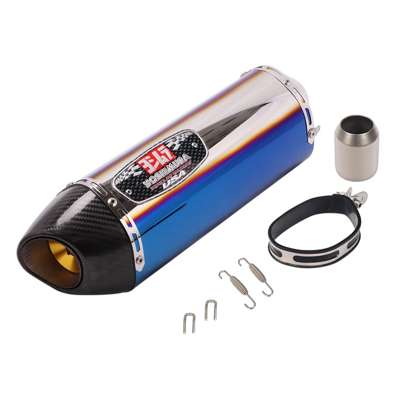 Универсальная выхлопная труба yoshimura 51 мм из углеродного волокна с глушителем для