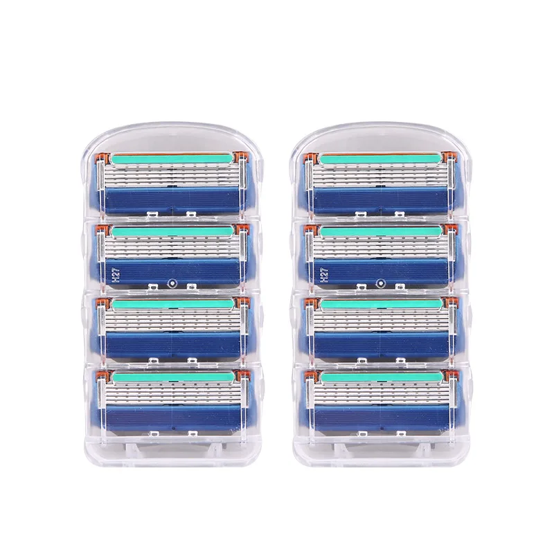 

Safety Razor 4pcs Shaving Cassettes For Beard Face Shaver Kit Men Shave Holder Shavette With Blades For Beard Replacement Head