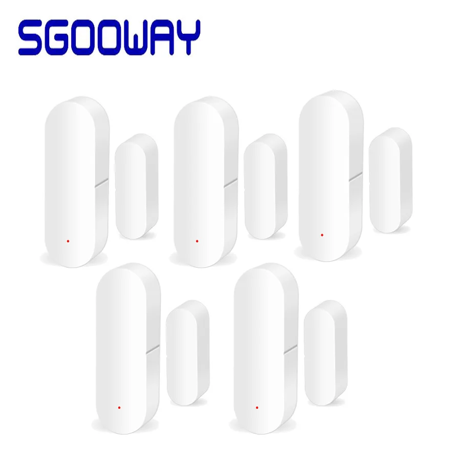 5 pcs Sgooway Wifi магнитный датчик автоматизированная домашняя система охранной сигнализации проста в установке в двери или окна - Цвет: 5 pcs