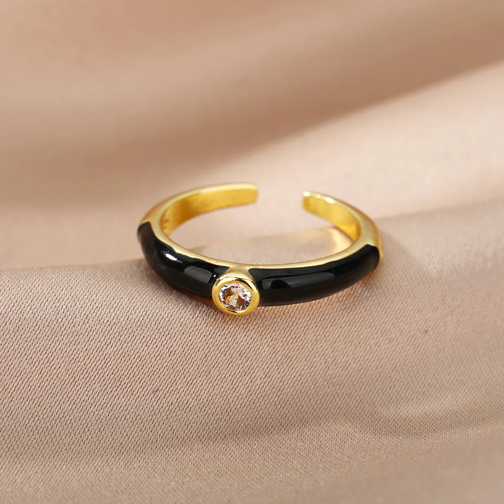 Женские винтажные открытые кольца в стиле панк золотистые обручальные с