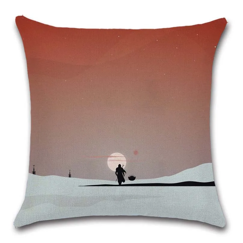 Симпатичная наволочка из полиэстера и льна с принтом для детского ТВ-шоу