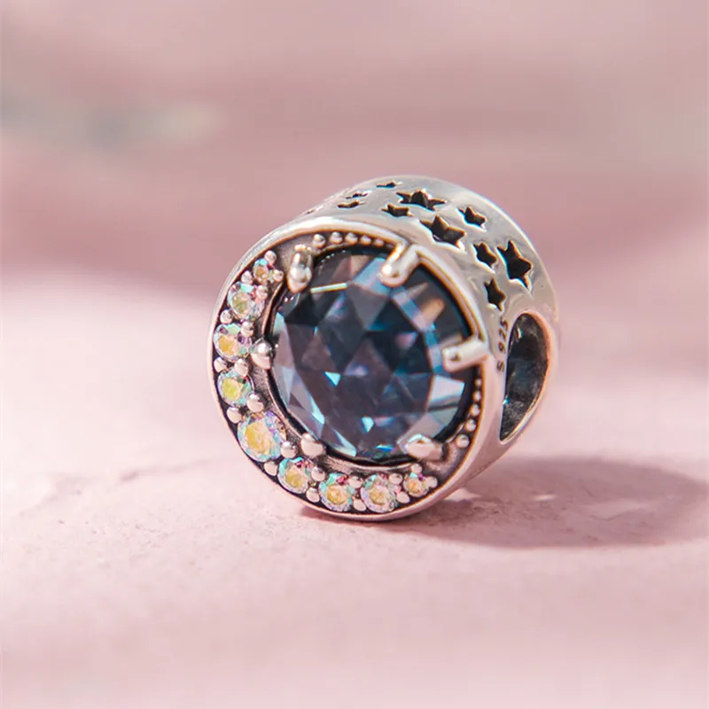 

Женский шарм-подвеска из серебра 925 пробы, в виде Луны и ночи