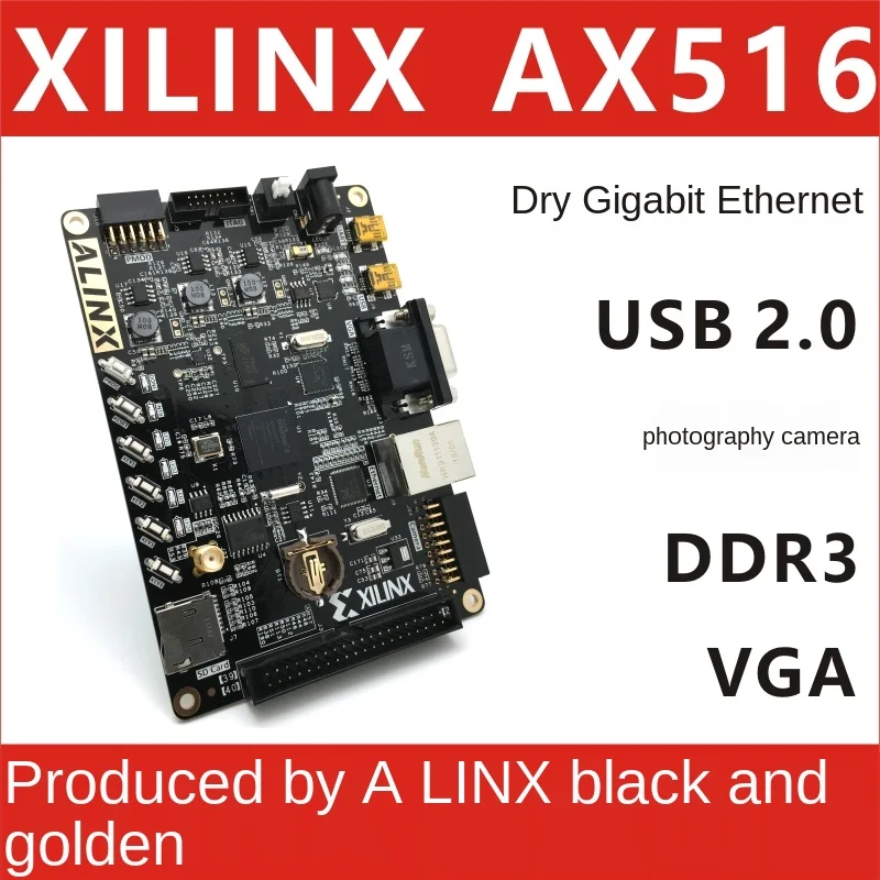 

Макетная плата Alinx XILINX FPGA Black Gold SPARTAN6 LX16 LX45 DDR3 Gigabit Network AX516 AX545