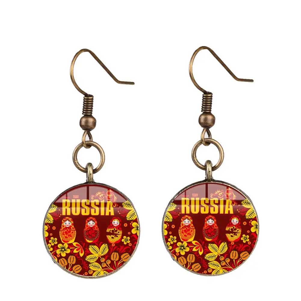 Длинные серьги-подвески с изображением птиц фольклома | Украшения и аксессуары