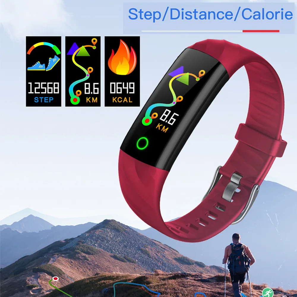 

S5 Sport Smart Bracelet IP68 Waterproof Heart Rate Monitor Blood Pressure Men Band Women Fitness Tracker Watch For Android IOS