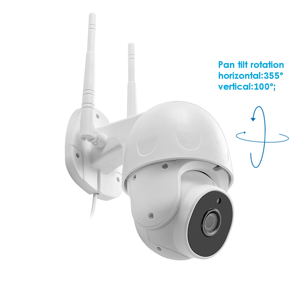 Наружная IP камера с автоматическим слежением ии Wi Fi H.265 P2P беспроводная
