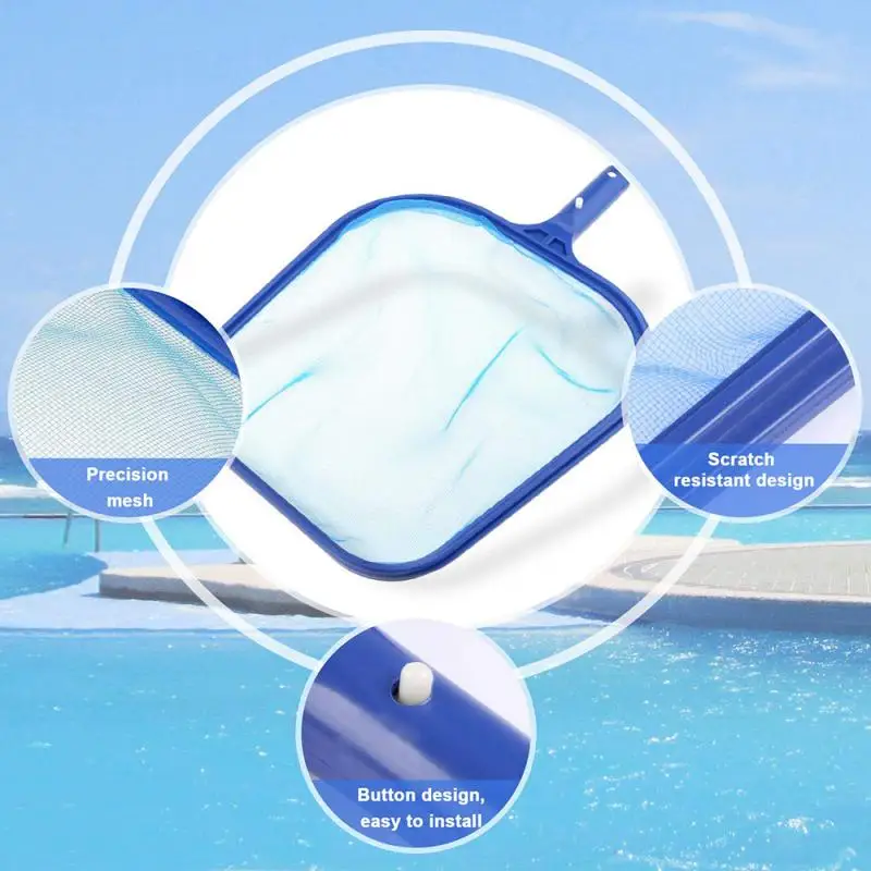 

Fish Pond Skimmer Net Swimming Pool Cleaning Leaf Skimmer Mesh Frame Net for cleaning swimming pool/salvaging pool water garbage