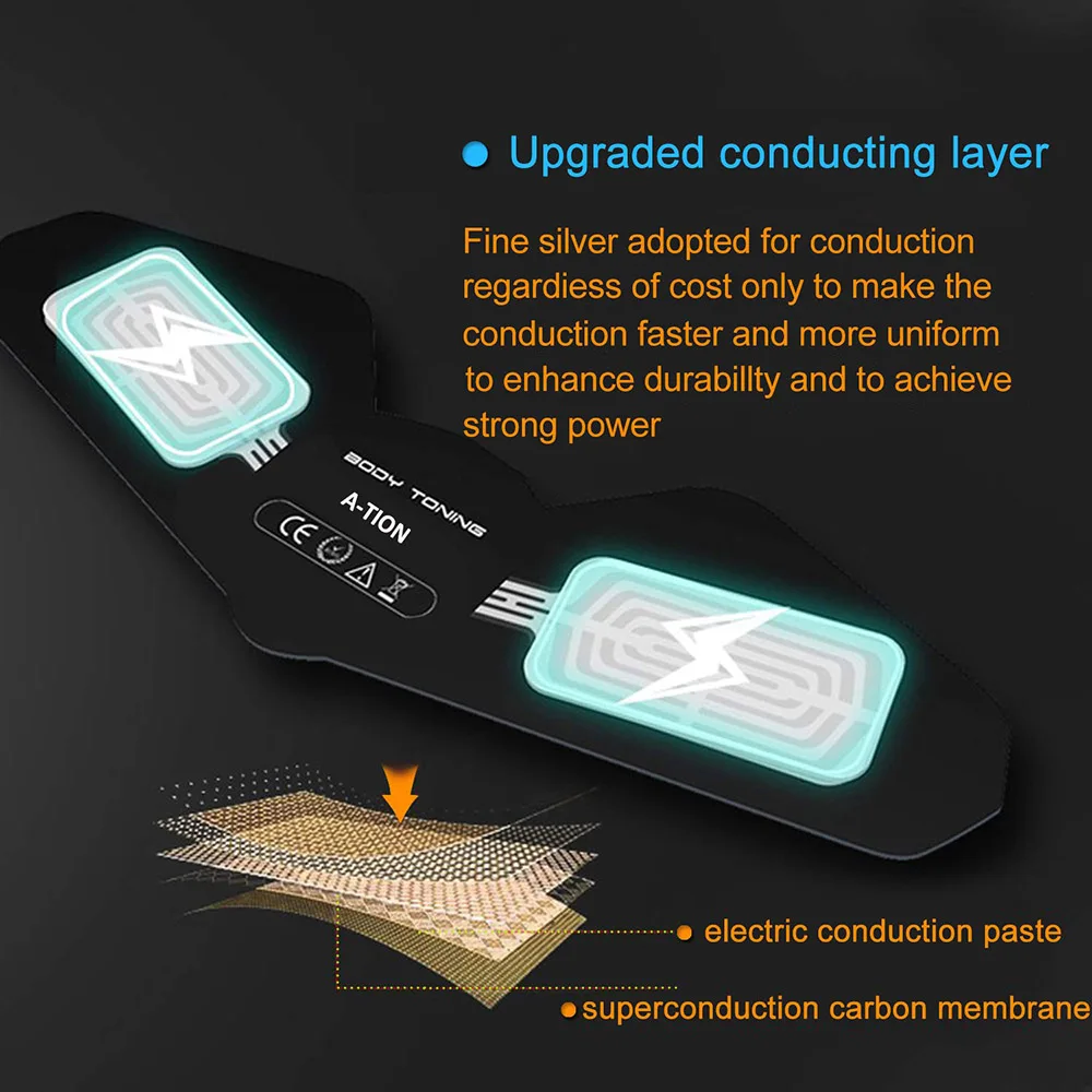 Ems Abs тренажер для стимуляции мышц электростимулятор с ЖК-дисплеем мужчин женщин