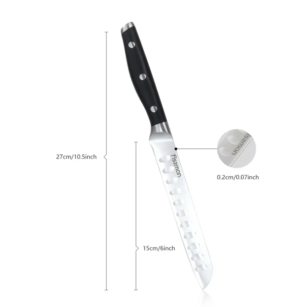 FISSMAN 6 дюймовый слайсер для ветчины Demi Chef серии немецкие стальные кухонные