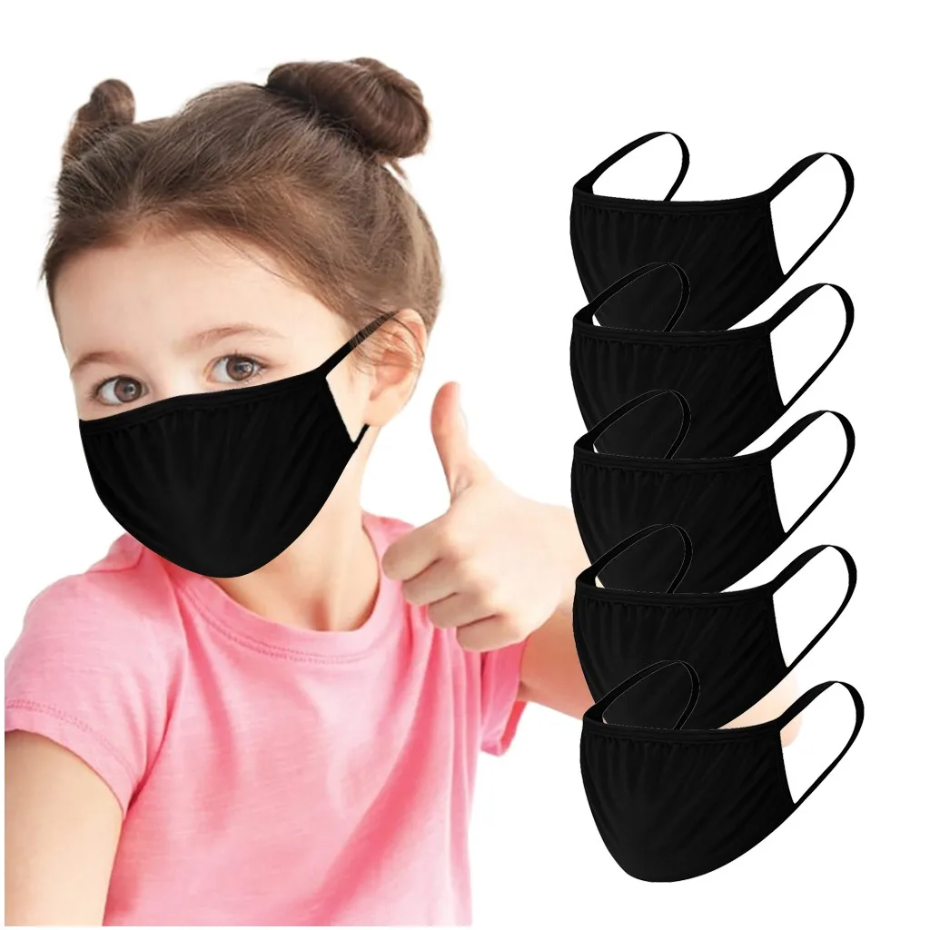 10/20 шт. детские маски для лица черно-белые маскарильясы маска Хеллоуина моющаяся