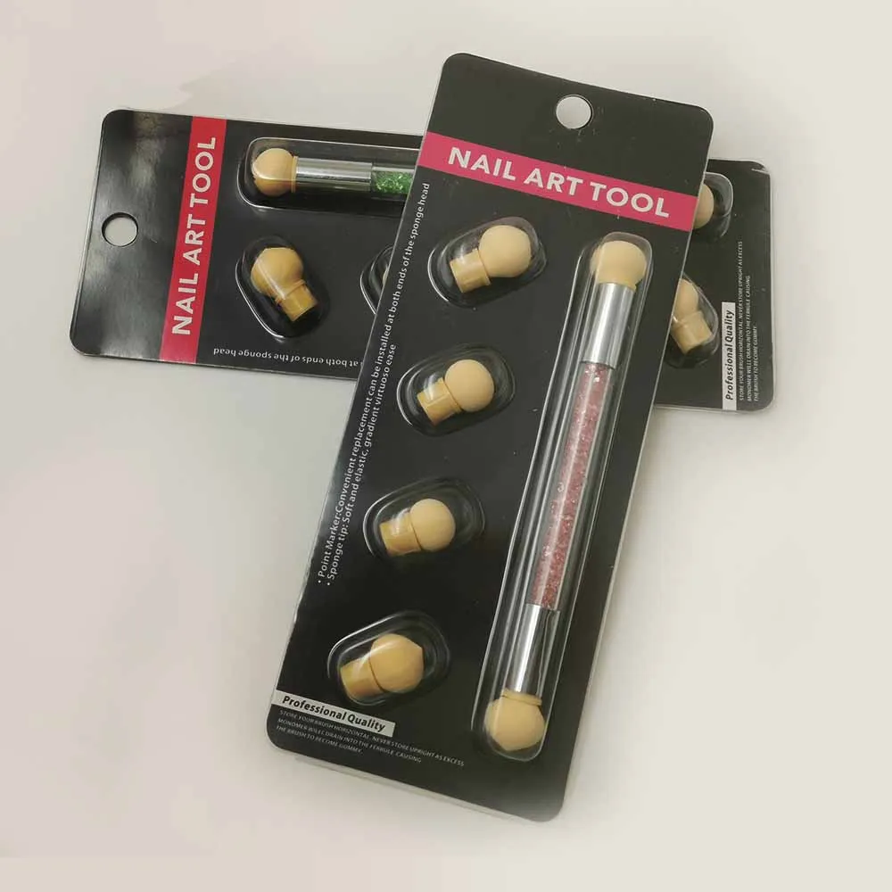 Двойная головка для дизайна ногтей цветная градиентная ручка акриловая