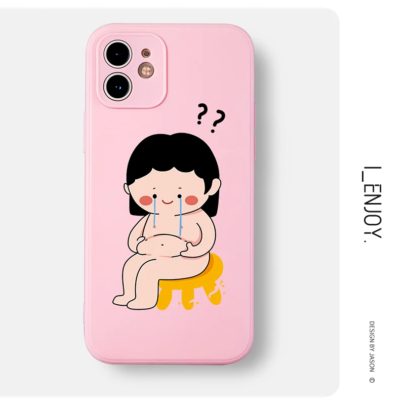 Мягкий силиконовый чехол для телефона с забавным аниме ударопрочный iPhone 13 12 11 Pro