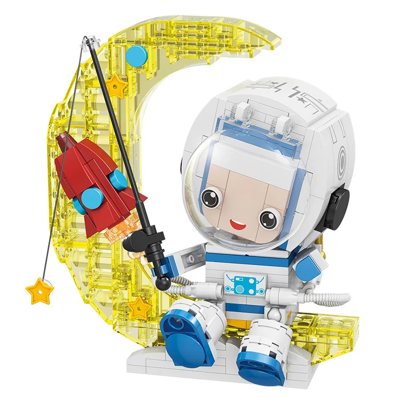 

Космическая экспедиция серия астронавт настольное украшение интерьерное украшение строительные блоки рождественские игрушки